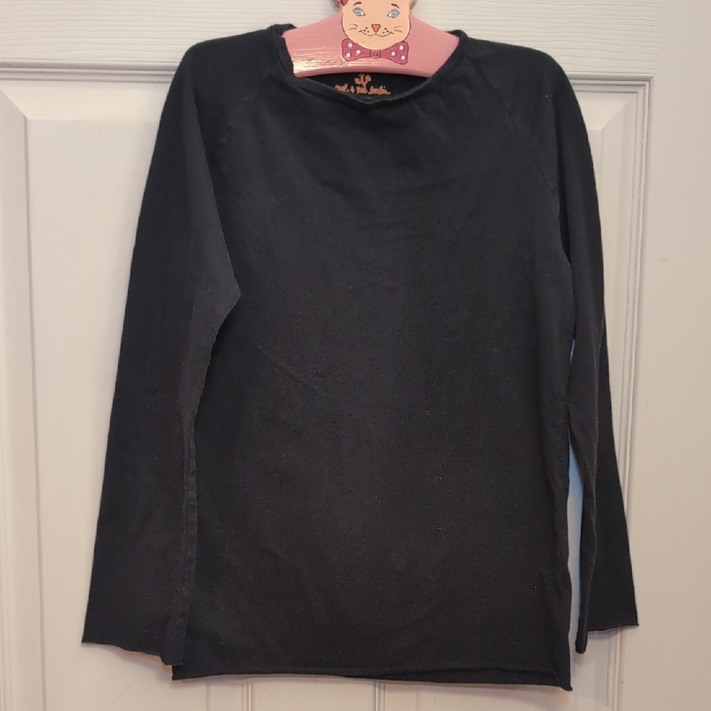 not + zoe Organic Cotton Berlin Black Crewneck Top